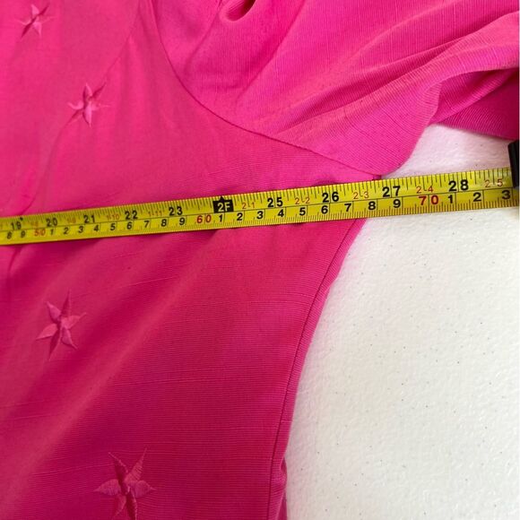 Vintage On Broadway Embroidered Flower Pink Duster Jacket Poly Crepe Women 22 - Picture 11 of 14